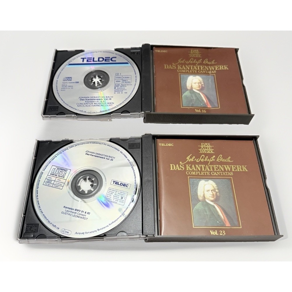 Bach Das Kantatenwerk CD Box Set Vol 23 and 16 Classical Music 4CDS VTG Concert